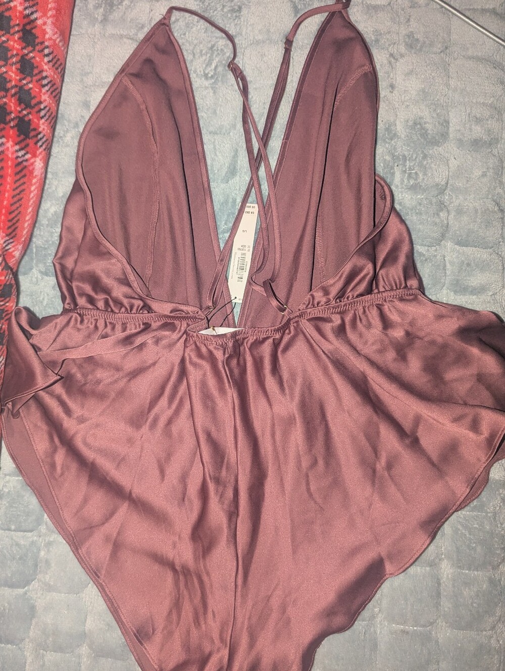 Victoria's Secret Dusty Rose Satin Chemise Romper NWT